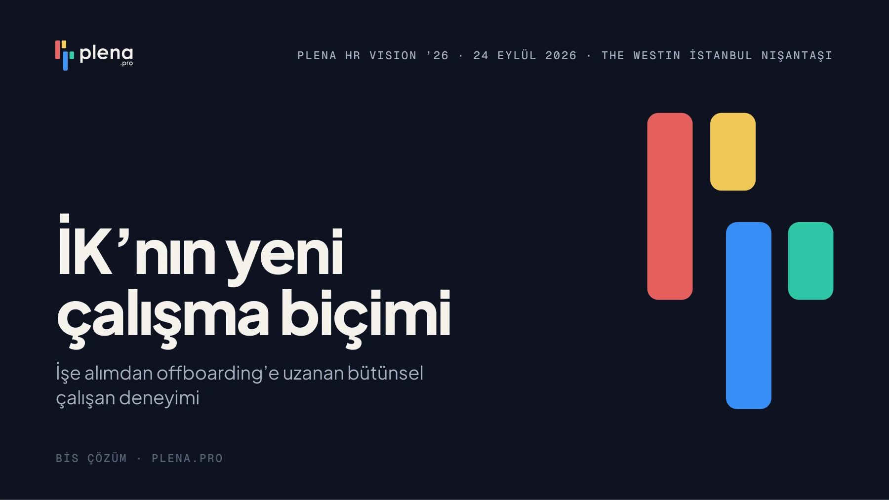 PLENA HR Vision ’26 lansman sunumu kapağı: İK’nın yeni çalışma biçimi